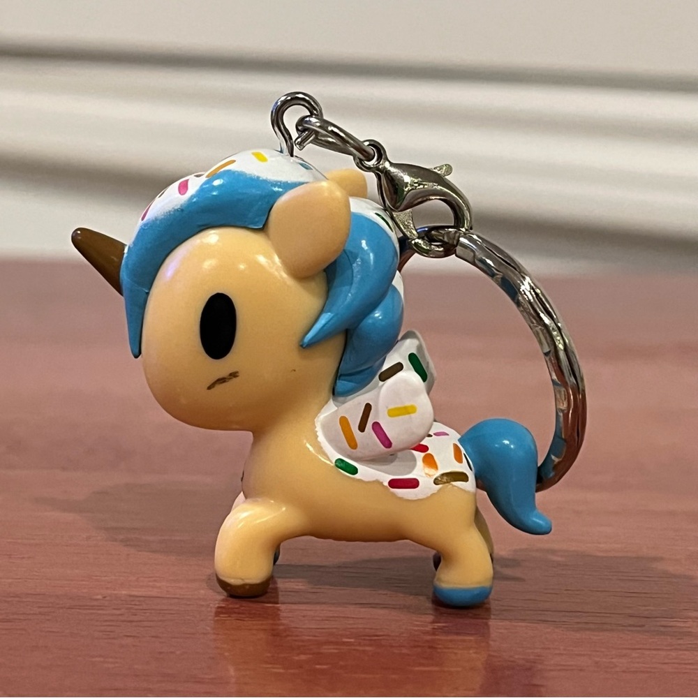 Tokidoki Neon Star Hansel Unicorno Keychain Figure